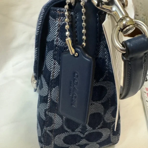 COACH
Soft Tabby Shoulder Bag In Signature Denim 
with Silver Accent - Picture 10 of 15